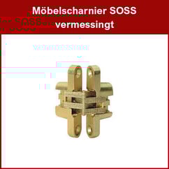 Möbelscharnier SOSS vermessingt