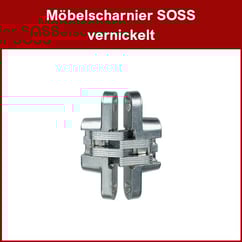 Möbelscharnier SOSS vernickelt