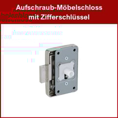Möbelschloss; Aufschraubschloss