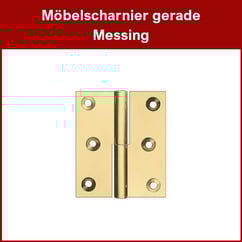 Möbelscharnier Messing, gerade