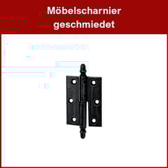 Möbelscharnier geschmiedet; Schmiedeeisernes Möbelscharnier