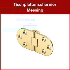 Tischplattenscharnier Messing