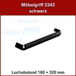 Möbelgriff schwarz
