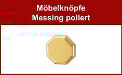 Möbelknöpfe Messing poliert
