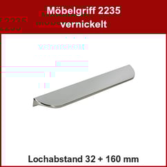 Möbelgriff vernickelt