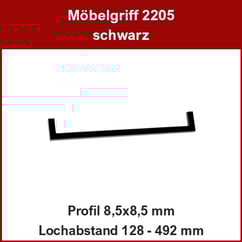 Gehrungsgriff schwarz