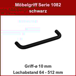 Bügelgriff schwarz ø 10 mm