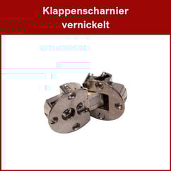 Klappenscharnier vernickelt