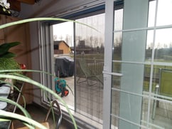 Insektenschutz-Plissée mit Sicht nach aussen