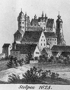 Burg Stolpen im Jahre 1628