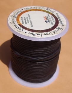 Lacet en cuir végétal noir