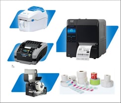 Thermodrucker, Thermoetiketten und Transferbänder