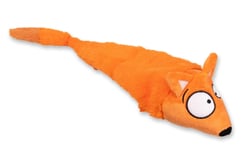 Hundespielzeug zum schleudern Fuchs orange Plüsch zum werfen