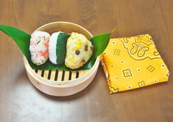 自然素の竹製のせいろをお弁当箱の代わりに使うとごみが出ません