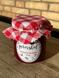 Himbeer-Konfitüre petershof Kärselen bei Thun