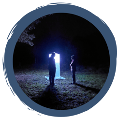 Nachts auf der Streuobstwiese