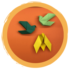 Origamivögel basteln