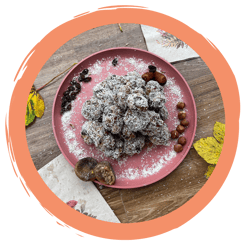 Energiebällchen aus Haselnüssen