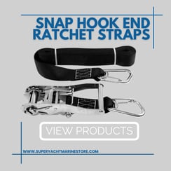 Snap Hook End Stainless Ratchet Straps
