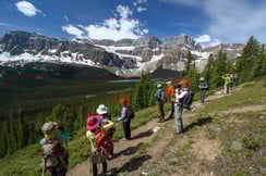 バンフ国立公園、ヘレンレイクにて