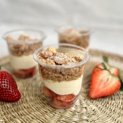 Verrine fraises Ma Boulangerie Café