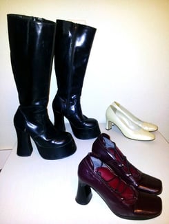 Stiefel Gr. 37, Fr. 7.-, Schlupfschuhe Gr. 37/38, Fr. 5.-