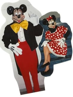 Micky+ MiniMouse je Fr.42.-,beide ca.Gr.M