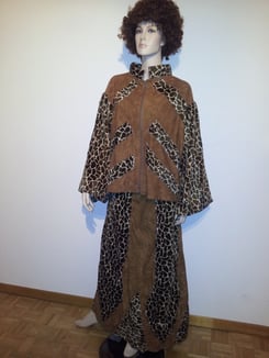 Giraffenlook-Kleid 2Tlg,Gr.L, Fr.30.-