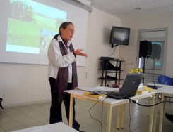 Ingrid Sparbier,  guide du Pays Cathare