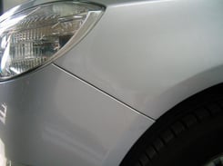 Schadstelle nach der Reparatur