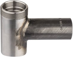 T-Stücke mit Stahlstopfen mit zylindrischem Aussengewinde, Anschweissen von Gas-Hausanschlüssen