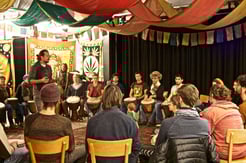 Djembé-Workshop am Kulturtag "Bio für Jede" 2015