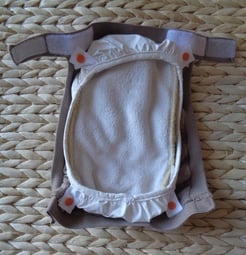 culotte de protection pour couches lavables imperméable gDiapers, son hamac en nylon et son insert posé