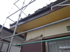 屋根　破風板リフォーム中　千葉　佐倉市　リフォーム会社