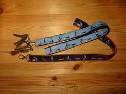 Schlüsselbänder mit Zughundesportmotiven