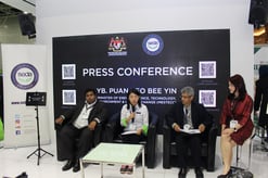 The press conference by the minister