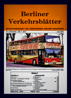 Berliner Verkehrsblätter. Titel Juli 2010.