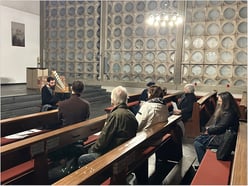 Dritte Klangwerkstatt mit Michael Schultheis in der Karmelkirche © Dominik Susteck