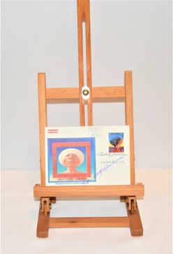 Hausner, Rudolf - Briefmarke, Adam doppelt gerahmt 1978, handsigniert, € 20,-