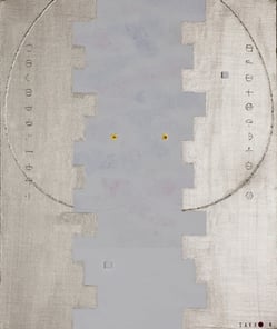 HEAVEN 11  380mm×455mm  F8   Acrylic, wood   2017