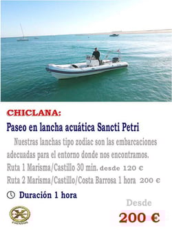 paseos en lancha chiclana