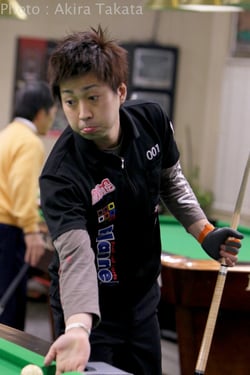 大井直幸（JBPA）。京都オープンにて。ブレイクスクラッチ寸前