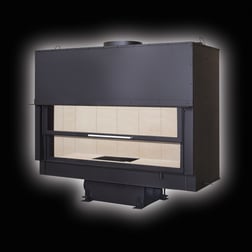 STAFFIERI Cheminée-Einsatz: Modell P1 Mega Largo