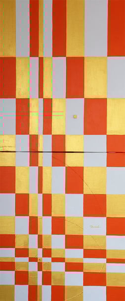 THREE ELEMENTS  5   455mm*1060mm   F10*2   2022  acrylic on canvas, wood