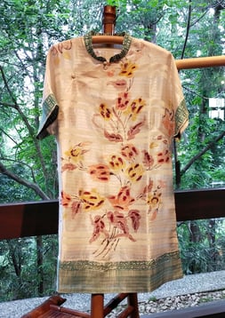 戸津薫子　更紗展　チャイナ風チュニック