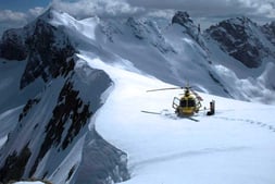 Gletscherlandung ab Samedan St. Moritz