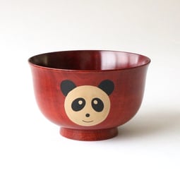 こども 汁椀 山中塗 パンダ
