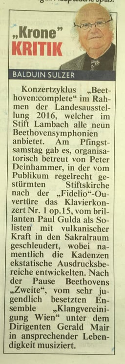 Kronenzeitung, 17. Mai 2016