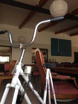 Le vélo de la brasserie artisanale et restaurant  de Saint-Alban-Leysse, Savoie.