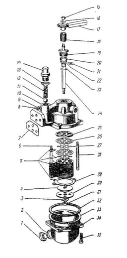 Hauptsromölfilter (Bild Nr. 008 Ersatzteilkatalog)